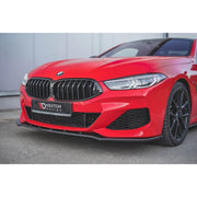 Maxton Design version 1 spoiler suitable for front bumper of BMW M850I G15 after 2018, black lacquer – product image 3