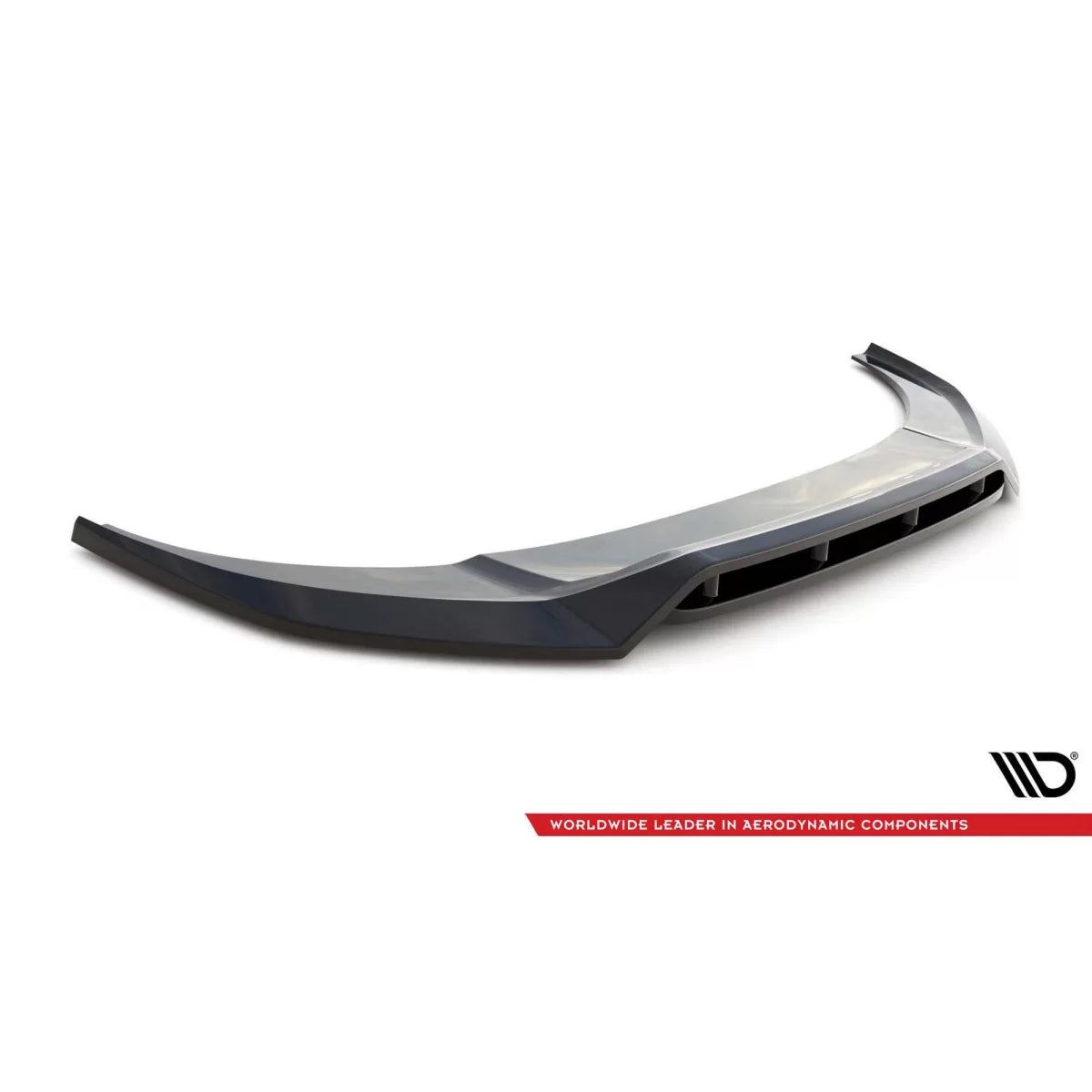 Maxton Design version 3 spoiler suitable for front bumper of Audi RSQ8 MK1 after 2019, black lacquer – product image 1
