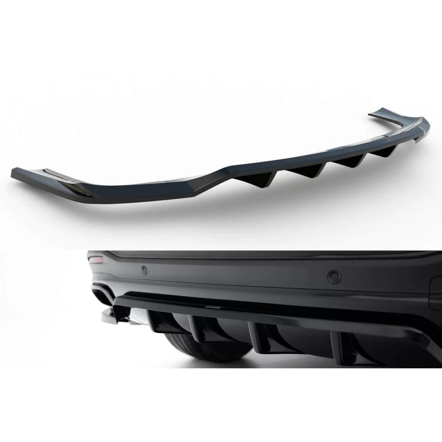 Maxton Design rear spoiler suitable for A Design-Line bumper of Mercedes GLE SUV W167 2019-2023, after 2023, glossy black – p