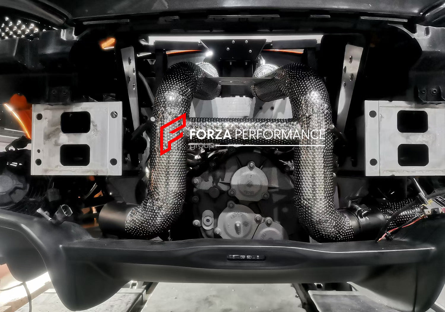 VALVED EXHAUST CATBACK MUFFLER for Mclaren 540C 570S 3.8T