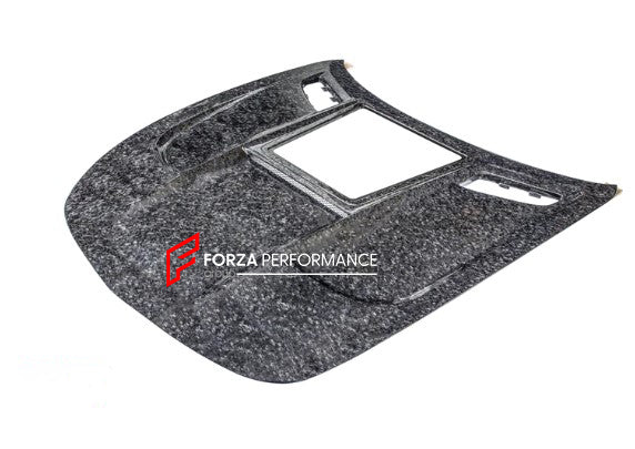 FORGED CARBON FIBER HOOD BONNET FOR MERCEDES BENZ C190 AMG GT GTS GTC GTR | BLACK SERIES STYLE