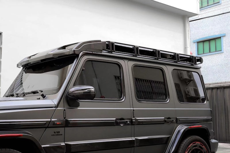 Buy Now Mercedes-Benz W464 G63 G500 4x4 Roof Rack and Roof Ladder and upgrade car parts from SIR Tuning at the Best Price. Headlights, Tail lights, Bodykits, Navigations, body kit and more - Fast & Free Shipping within Europe, US & Worldwide.
