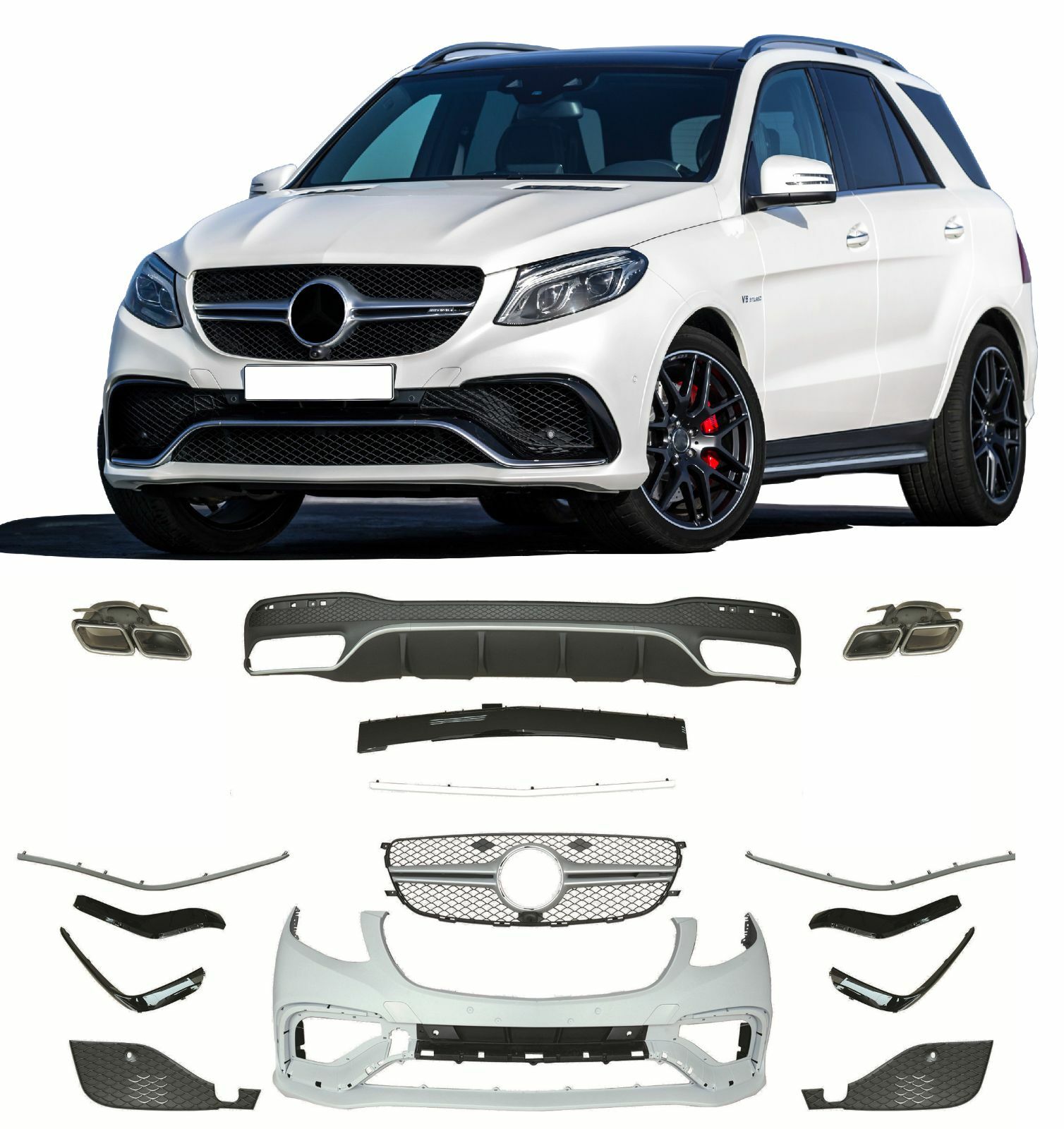 BODY KIT for Mercedes Benz GLE 63 AMG (W166)