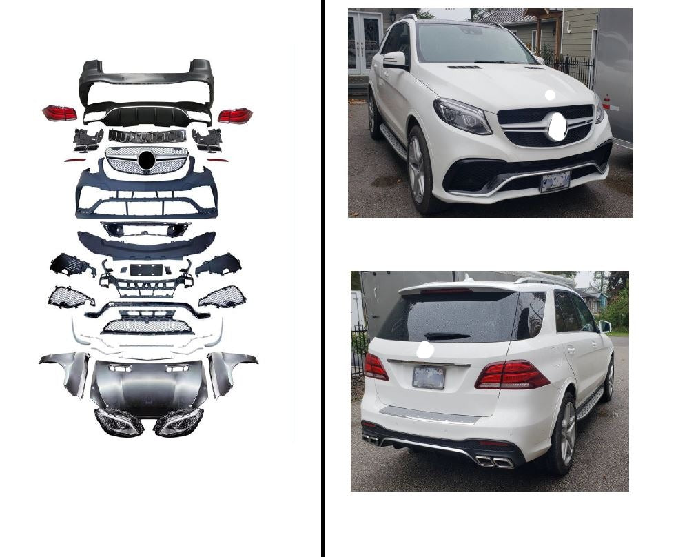 CONVERSION BODY KIT for MERCEDES BENZ ML 2011 - 2014 UPGRADE to GLE63 AMG