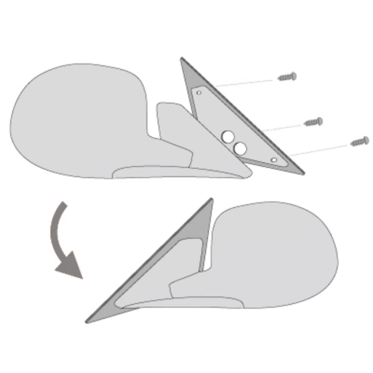 Mirror Adapter Plates suitable for OPEL VECTRA B
