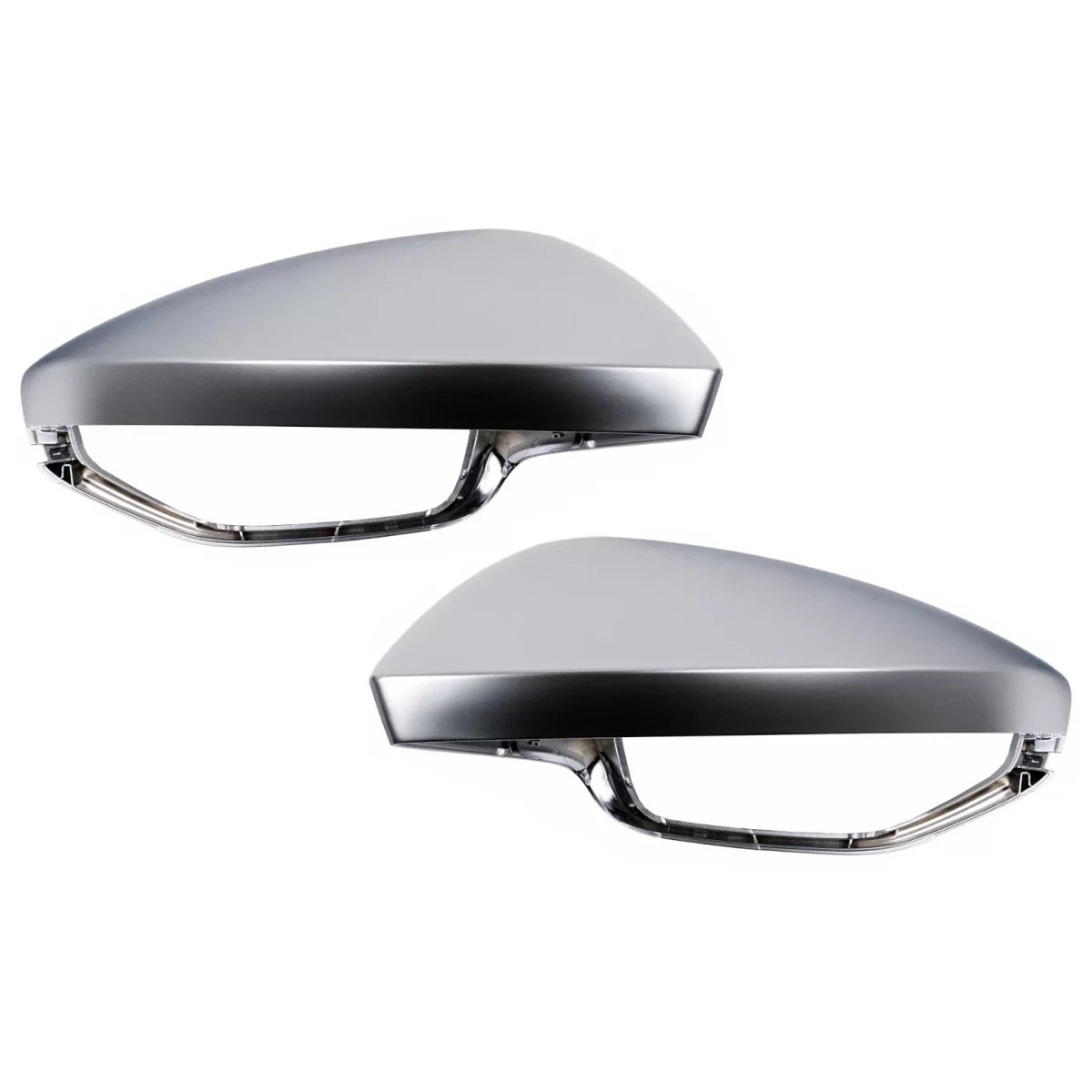 Mirror Covers Caps suitable for Audi A7 4K8 (2018-Up) A6 C8 (2019-2025) LHD Silver – product image 1