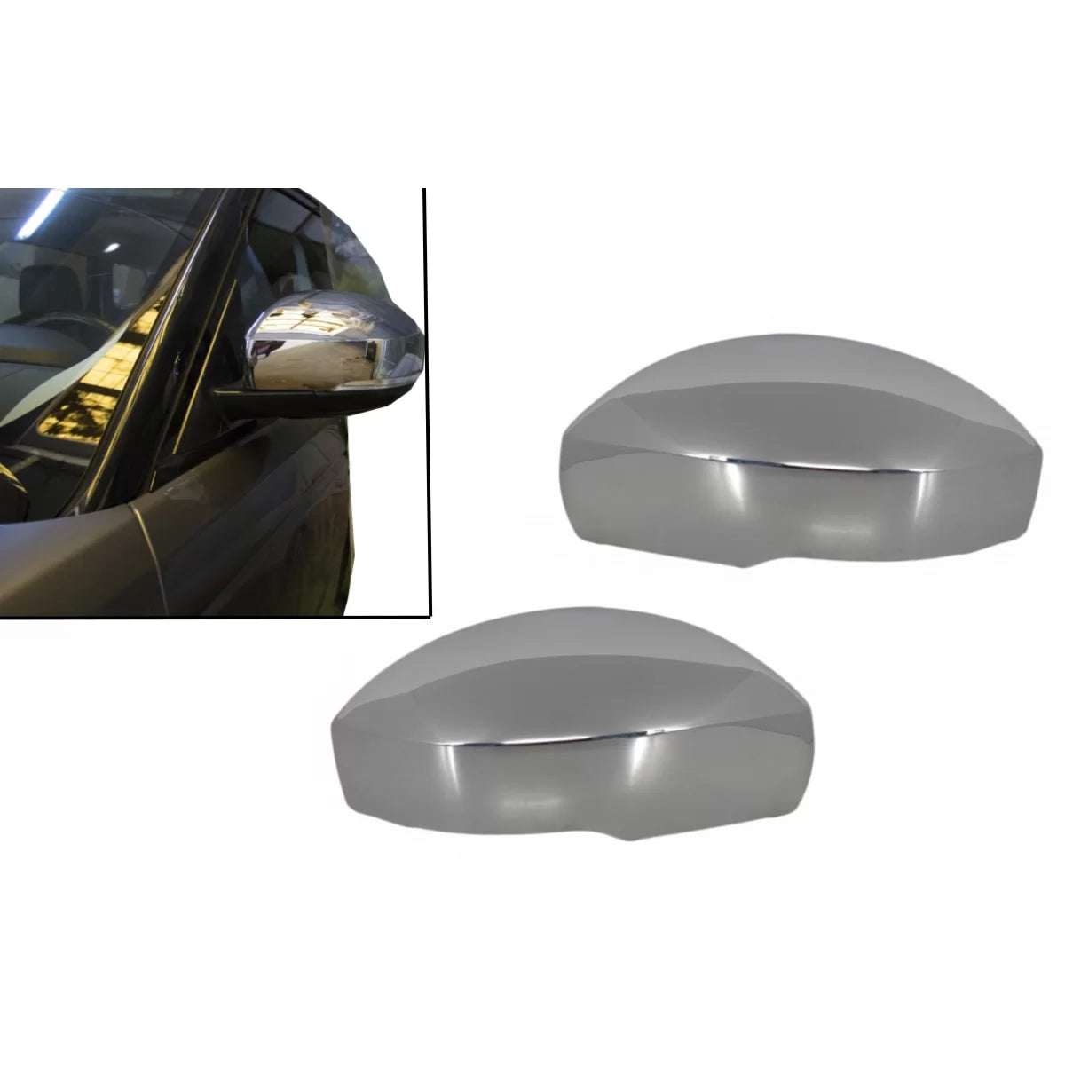 Mirror Covers Chrome suitable for Land Range Rover Vogue L405 (2013-2017) Sport L494 (2013-2017) Discovery V L462 (2017-up) –