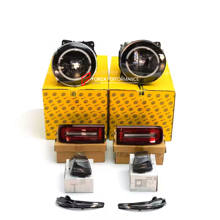 Buy Now NIGHT PACKAGE LIGTHS KIT for MERCEDES-BENZ G-CLASS G450 G350 G500 G550 AMG G63 G63 W465 2024+ and upgrade car parts from SIR Tuning at the Best Price. Headlights, Tail lights, Bodykits, Navigations, Accessories and more - Fast & Free Shipping within Europe, US & Worldwide.