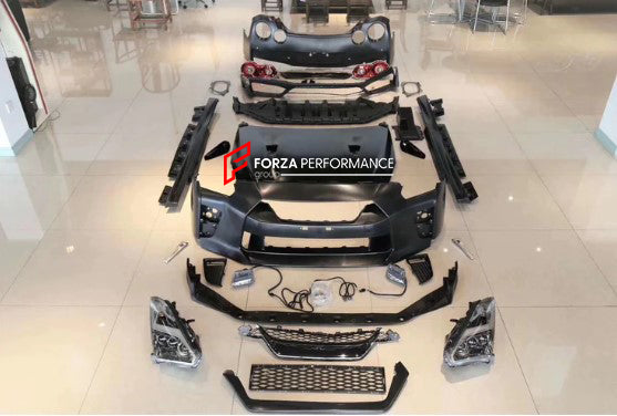 CARBON BODY KIT WITH HEADLIGHTS FOR NISSAN GT-R R35 2008-2016