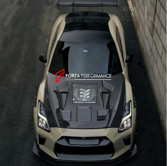 Buy Now CARBON FIBER HOOD BONNET FOR NISSAN GT-R R35 2017+ and upgrade car parts from SIR Tuning at the Best Price. Headlights, Tail lights, Bodykits, Navigations, Carbon body kit and more - Fast & Free Shipping within Europe, US & Worldwide.