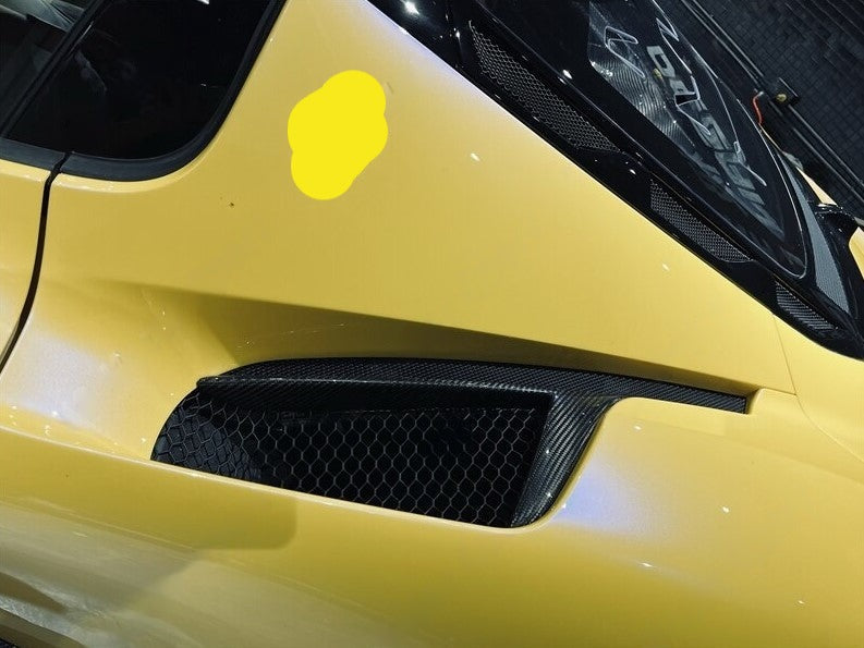 Buy Now CARBON FIBER REAR FENDER SIDE VENTS for MASERATI MC20 2020 - 2023 | OEM STYLE and upgrade car parts from SIR Tuning at the Best Price. Headlights, Tail lights, Bodykits, Navigations, body kit and more - Fast & Free Shipping within Europe, US & Worldwide.