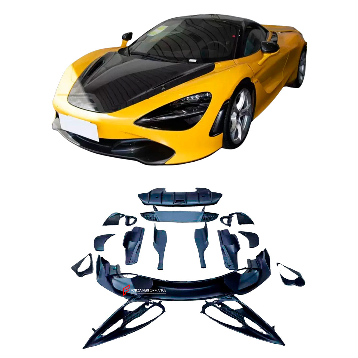 DRY CARBON REPLACEMENT PARTS for MCLAREN 720S 2017 - 2023