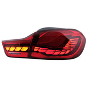 OLED Taillights suitable for BMW 4 Series F32 F33 F36 M4 F82 F83 (2013-03.2019) Red with Dynamic Sequential Turning Light – p
