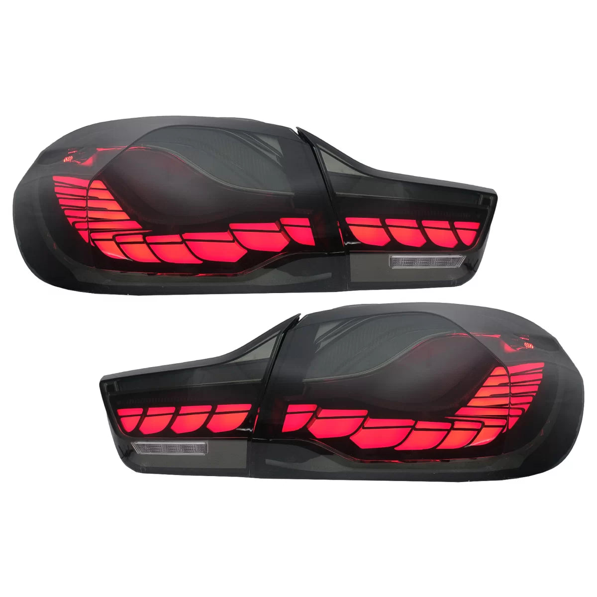 OLED Taillights suitable for BMW 4 Series F32 F33 F36 M4 F82 F83 (2013-03.2019) Red Smoke with Dynamic Sequential Turning Lig