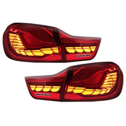 OLED Taillights suitable for BMW 4 Series F32 F33 F36 M4 F82 F83 (2013-03.2019) Red Clear with Dynamic Sequential Turning Lig
