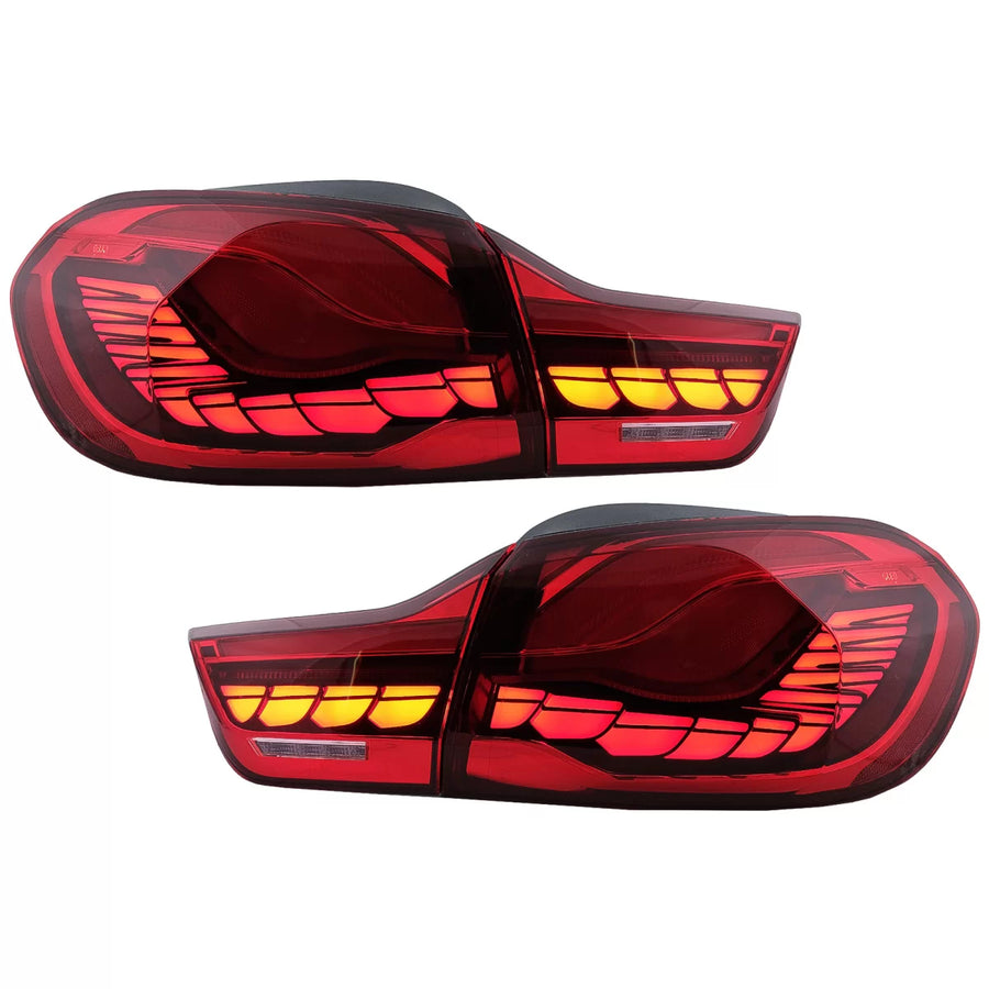 OLED Taillights suitable for BMW 4 Series F32 F33 F36 M4 F82 F83 (2013-03.2019) Red with Dynamic Sequential Turning Light – p