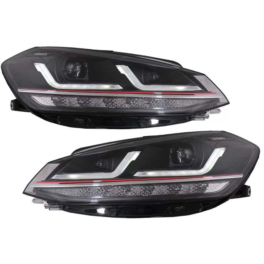 Osram Full LED Headlights LEDriving suitable for VW Golf 7.5 Facelift (2017-2020) GTI Look upgrade for Halogen with Dynamic S