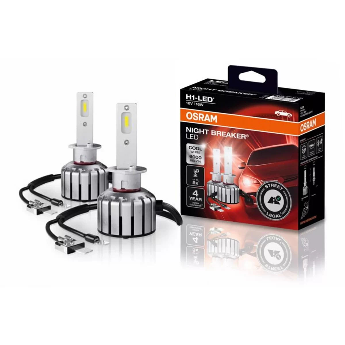 OSRAM NIGHT BREAKER H1 LED 64150DWNB-2HFB SET 2 Bulbs Auto – product image 1