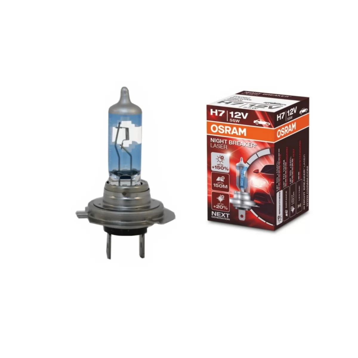 OSRAM NIGHT BREAKER LASER H7 Halogen Headlamp 64210NL 12V 55W (1 Piece) – product image 1