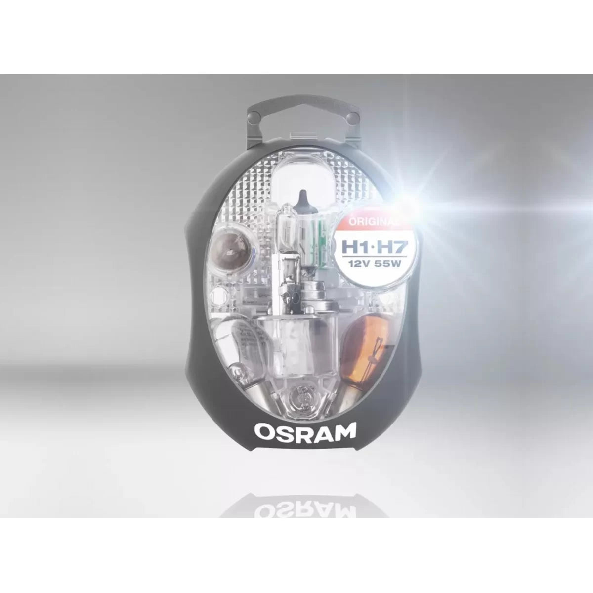 OSRAM Spare Lamps Box 7 Pieces H1 H7 P21W PY21W P21/5W R5W W5W for Car Lamp Kit – product image 1