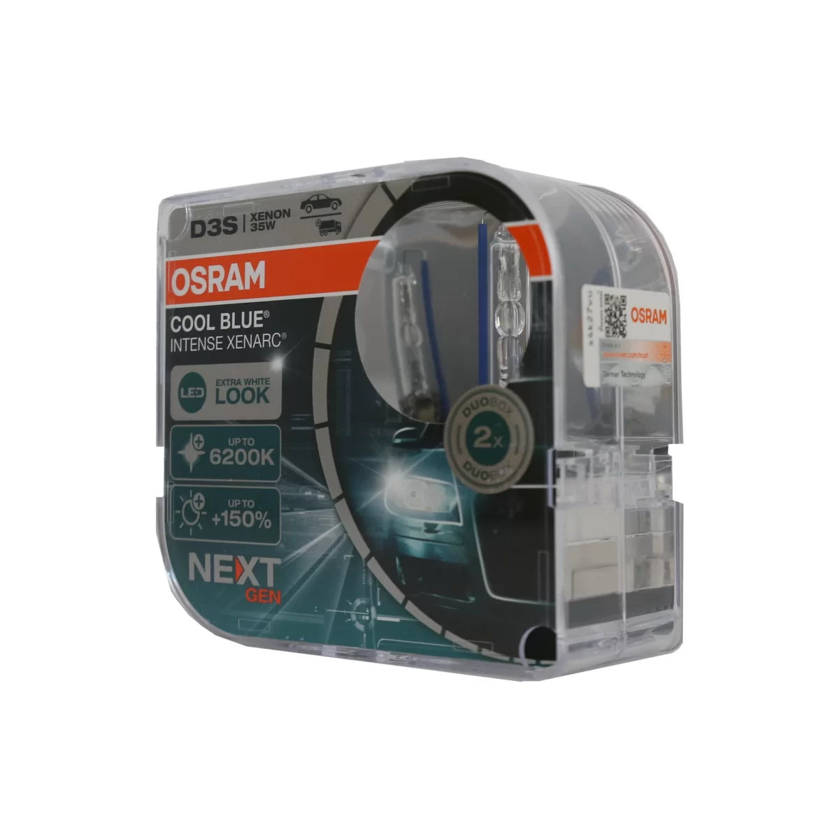 OSRAM XENARC COOL BLUE INTENSE NEXT GEN D3S HID Xenon Lamp 66340CBN-HCB Hard core box (2 Units) – product image 1