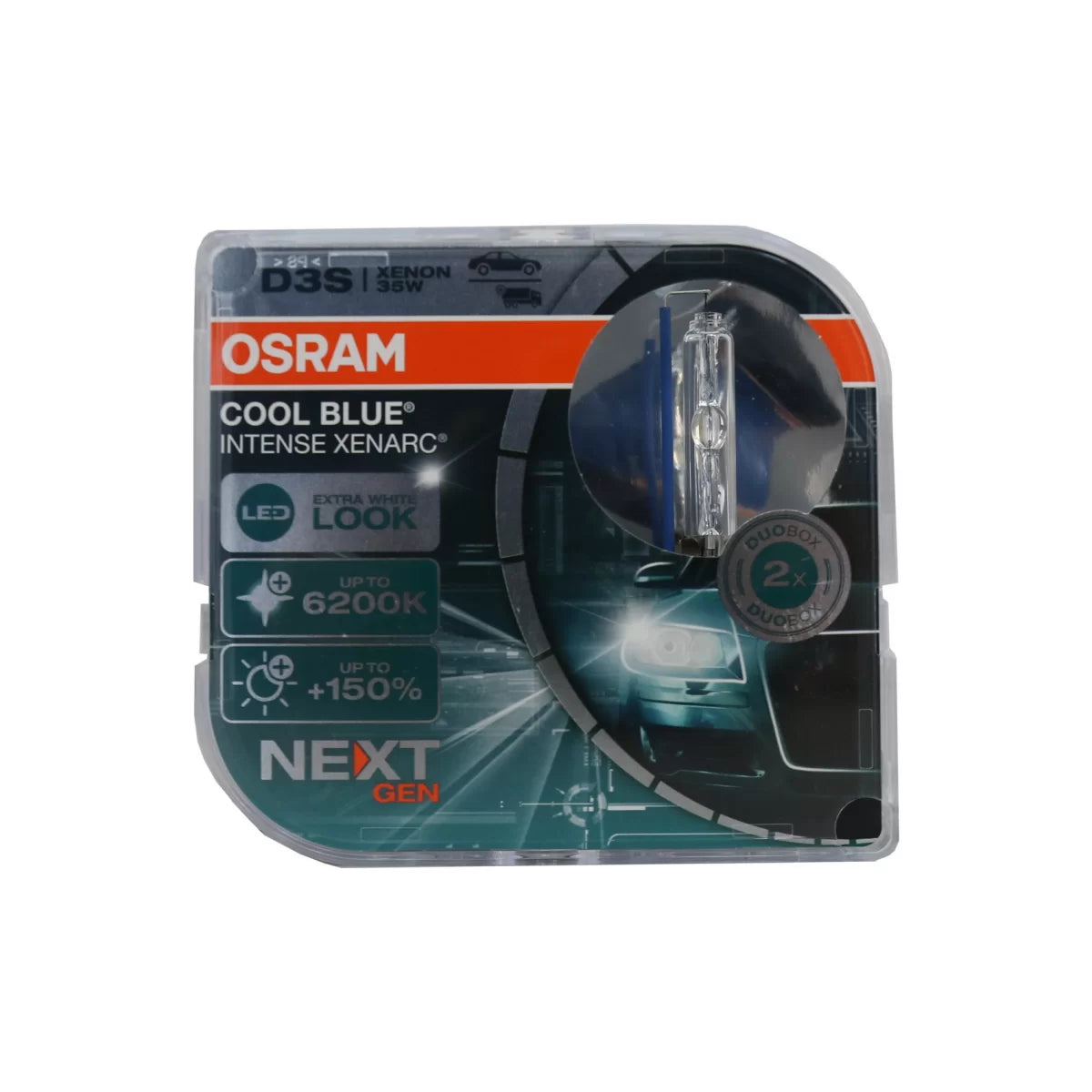 OSRAM XENARC COOL BLUE INTENSE NEXT GEN D3S HID Xenon Lamp 66340CBN-HCB Hard core box (2 Units) – product image 1