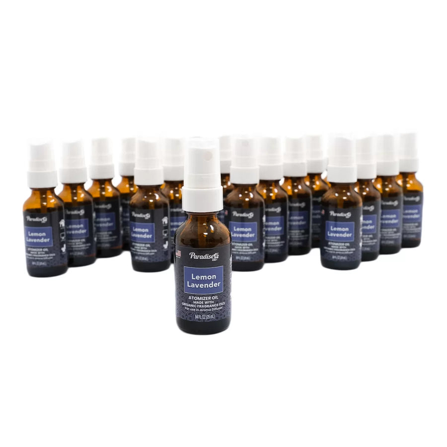 Paradise Air Fresh Atomizer Oil Air Freshener Spray 25 ml Lemon Levender 25 Units Aroma Diffuser – product image 1