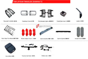 PARTS BODY KIT for JETOUR TRAVELLER SHANGHAI T2 2024+
