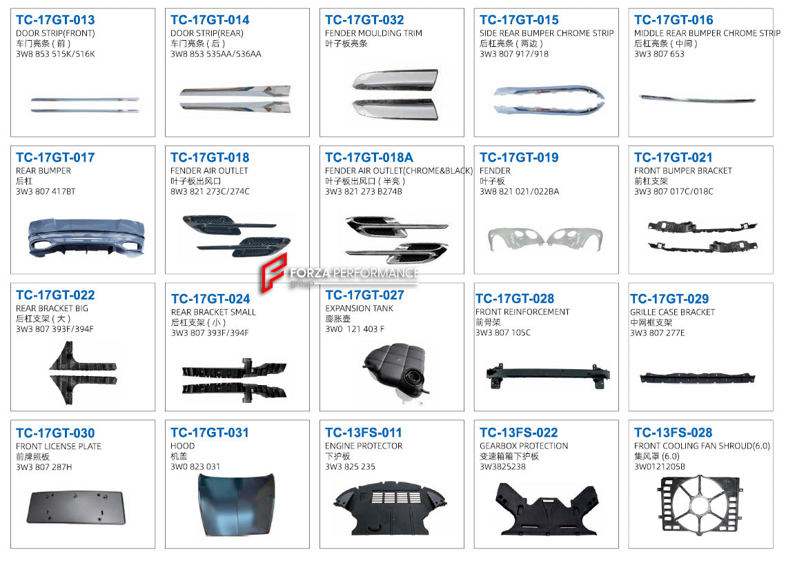 Parts for BENTLEY CONTINENTAL GT 2011-2018