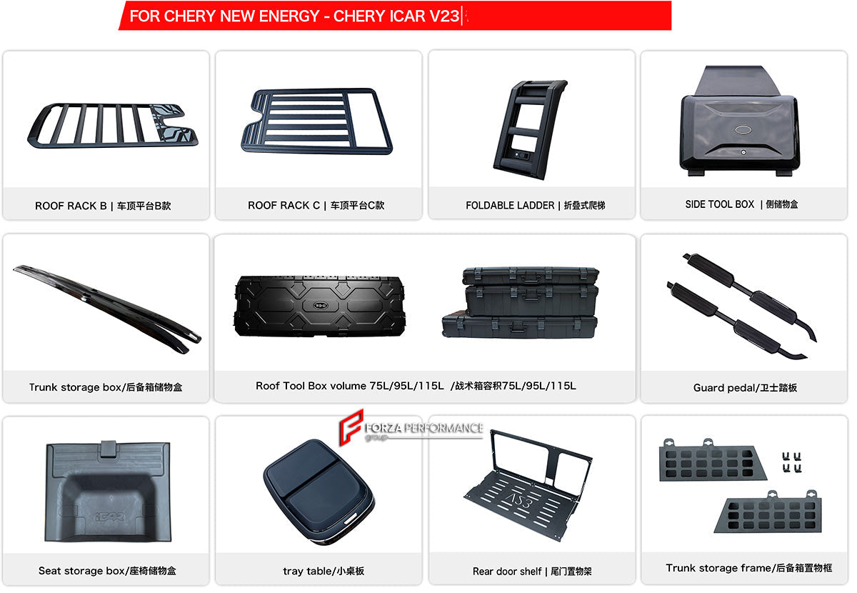 PARTS for CHERY NEW ENERGY CHERY ICAR V23