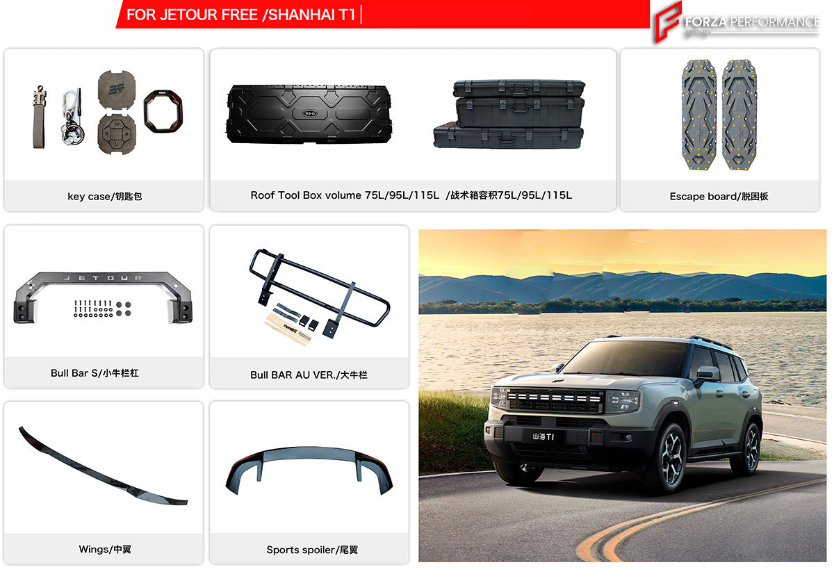 PARTS for JETOUR SHANHAI T1