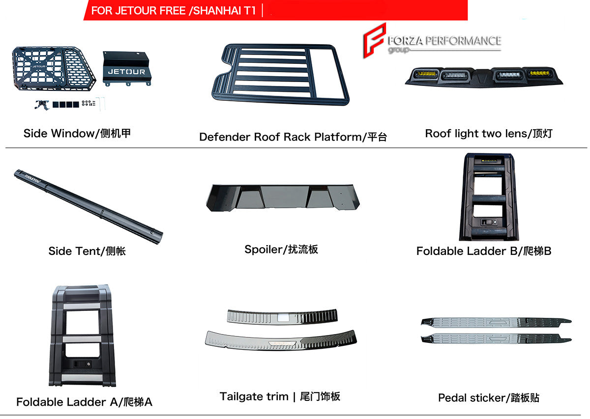 PARTS for JETOUR SHANHAI T1