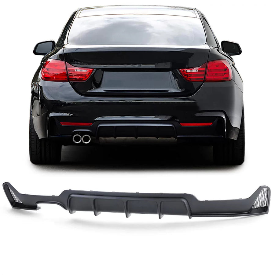 Performance rear diffuser matte fits 4 Series BMW F32 F33 F36 425 428 430 – product image 1