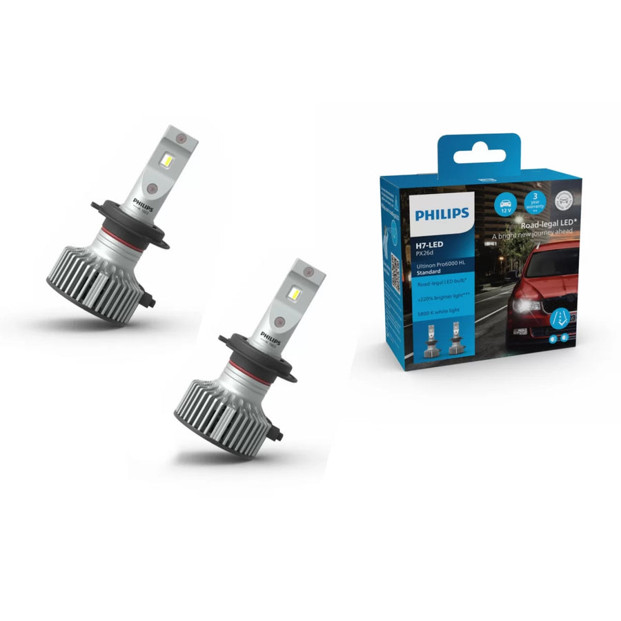 Philips H7 LED Headlamp Bulb 12V 16W Ultinon Pro6000 5800K (1 set) – product image 1