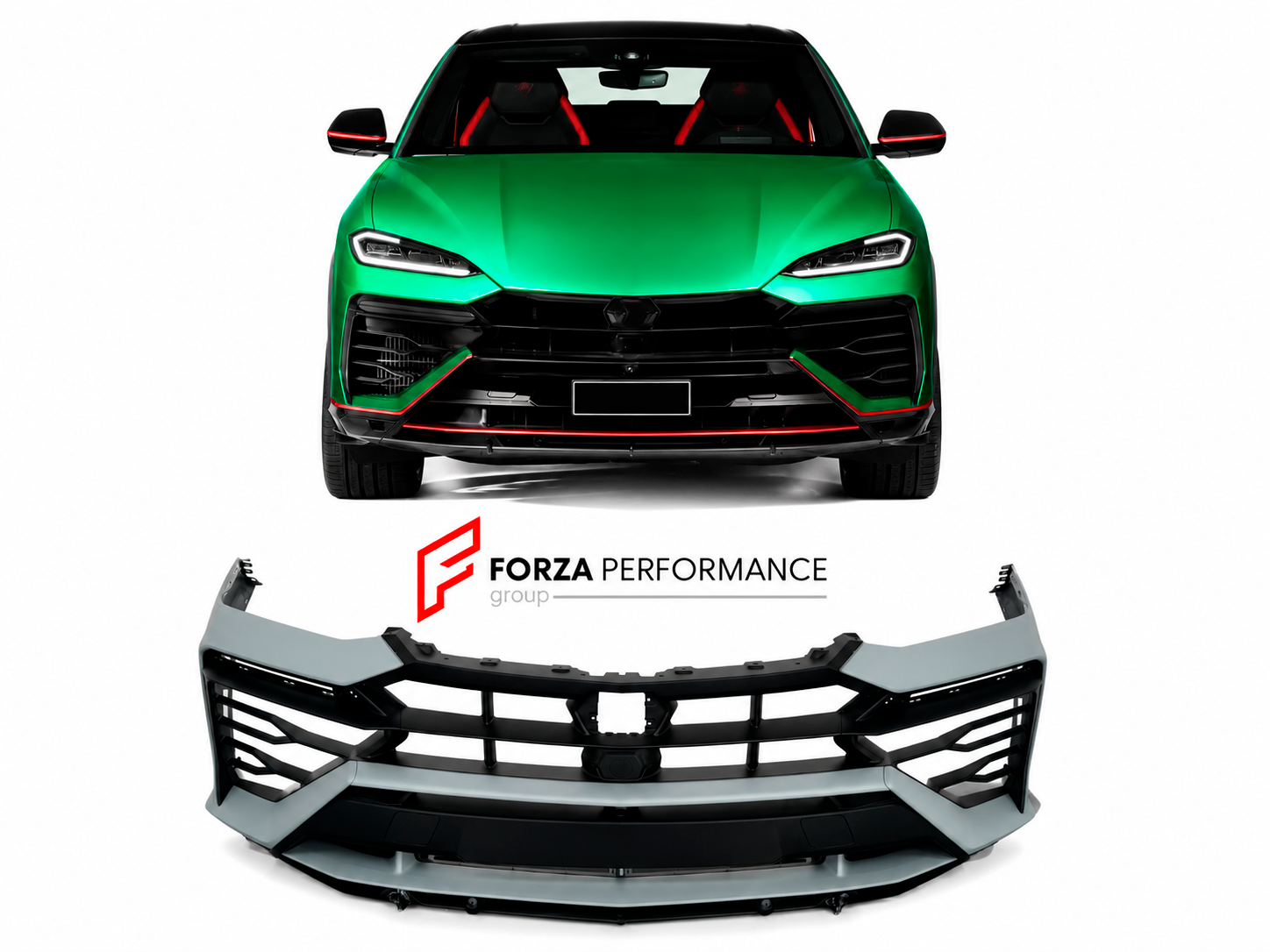 PLASTIC FRONT BUMPER REPLACEMENT for LAMBORGHINI URUS SE 2024+