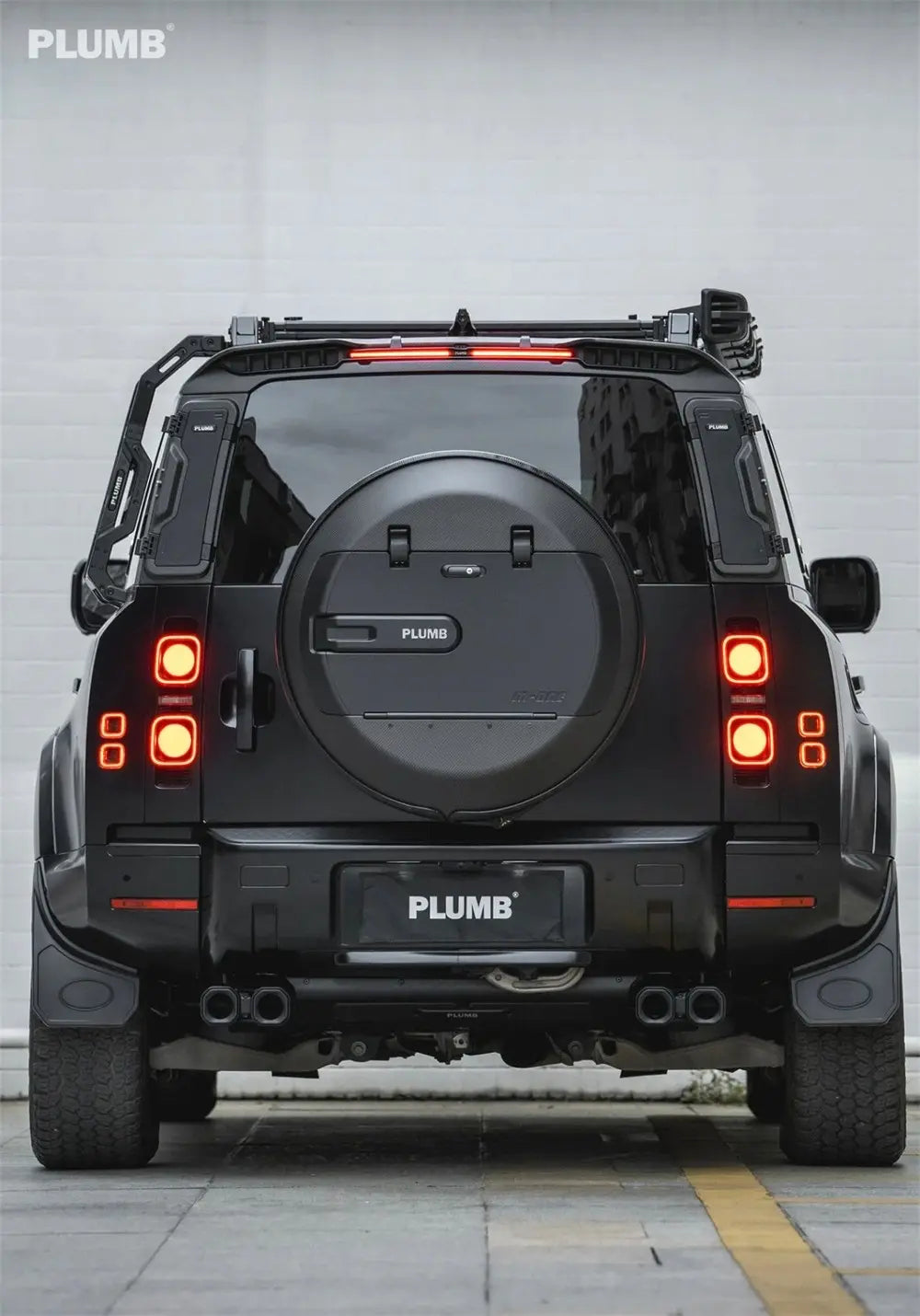 PLUMB DRY CARBON REAR SPOILER for LAND ROVER DEFENDER 90 110 130 L663 2019+