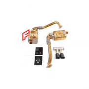 Golden finish, titanium valved exhaust catback for Porsche 718 Boxster 982 2017+ 2.0 2.5T