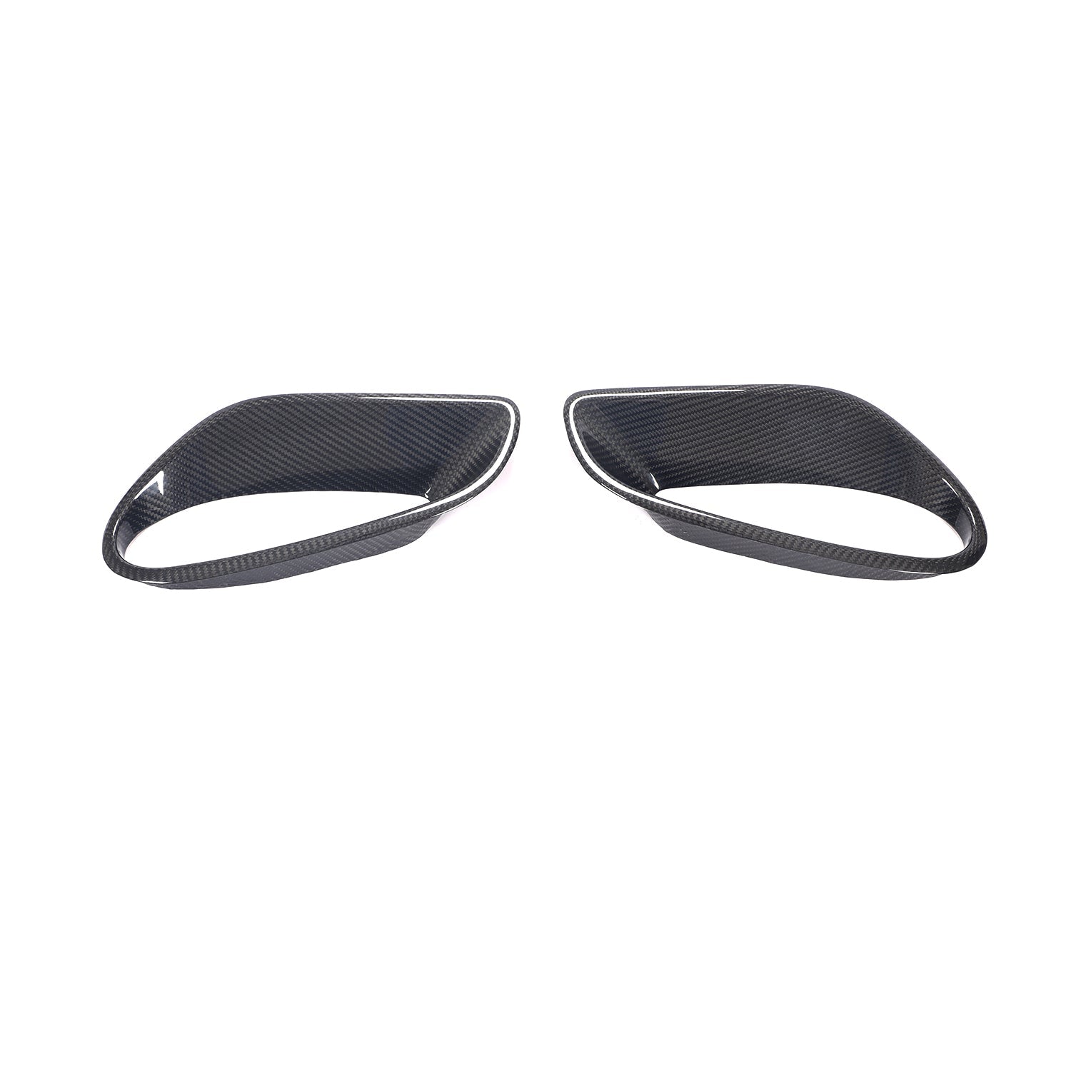 DRY CARBON REAR FENDER AIR VENT SCOOP COVERS for PORSCHE 911 991 TURBO S 2011 - 2020