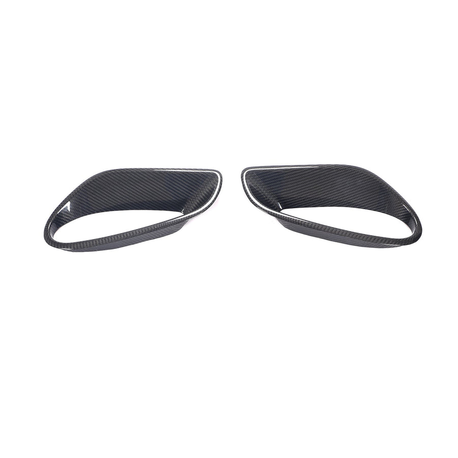 Buy Now DRY CARBON REAR FENDER AIR VENT SCOOP COVERS for PORSCHE 911 991 TURBO S 2011 - 2020 and upgrade car parts from SIR Tuning at the Best Price. Headlights, Tail lights, Bodykits, Navigations, body kit and more - Fast & Free Shipping within Europe, US & Worldwide.