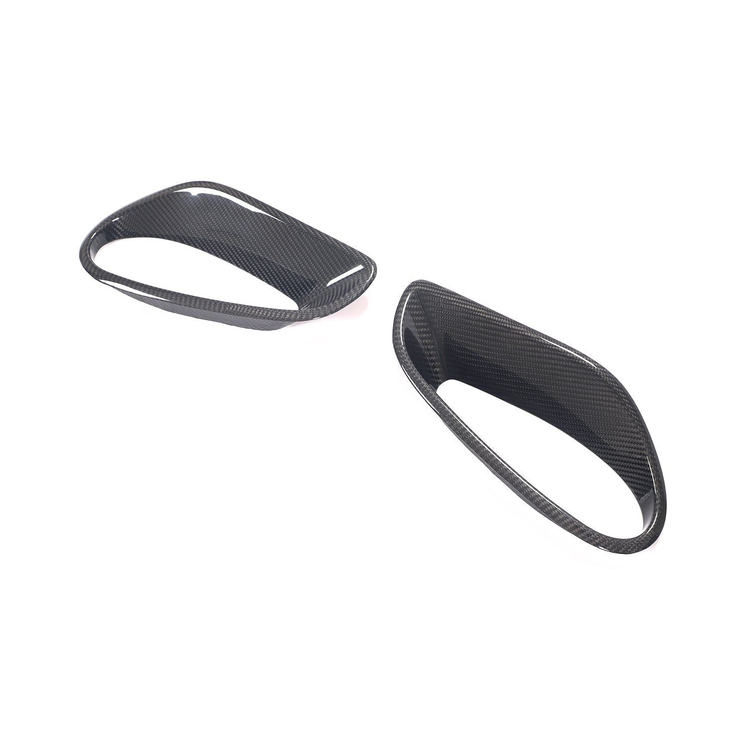 DRY CARBON REAR FENDER AIR VENT SCOOP COVERS for PORSCHE 911 991 TURBO S 2011 - 2020