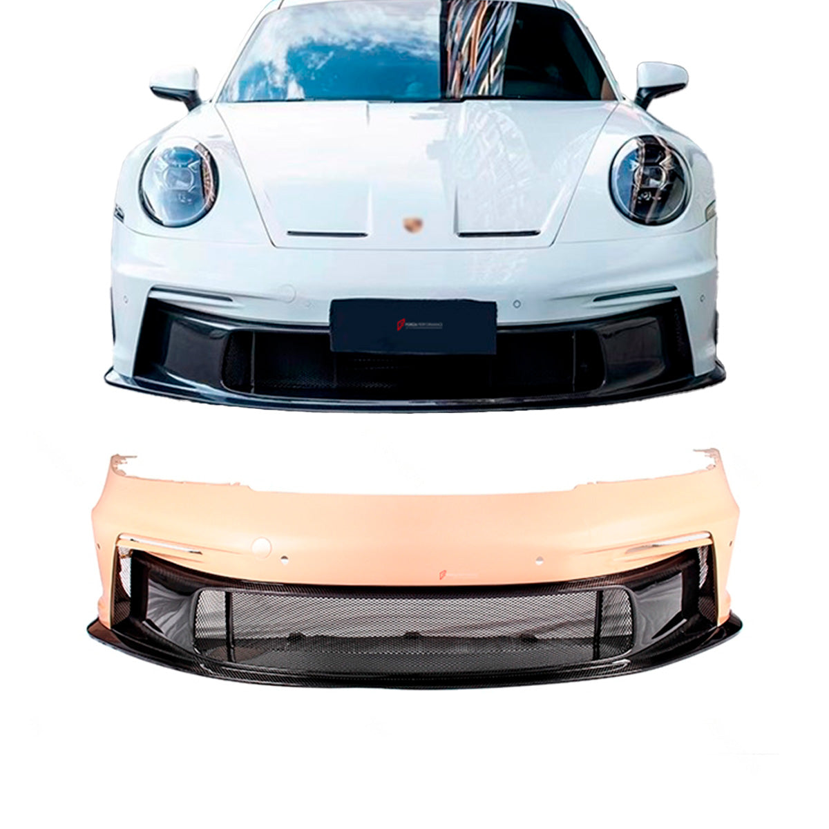 CONVERSION UPGRADE FRONT BUMPER 911 992.1 CAREERA S 2019 - 2025 upgrade to GT3