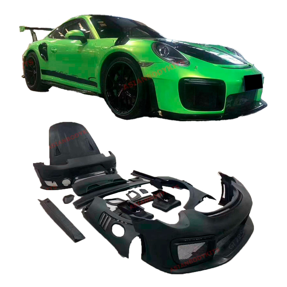 CONVERSION PORSCHE 911 991 GT2RS BODY KIT for PORSCHE 911 991.1 991.2 2011 - 2020