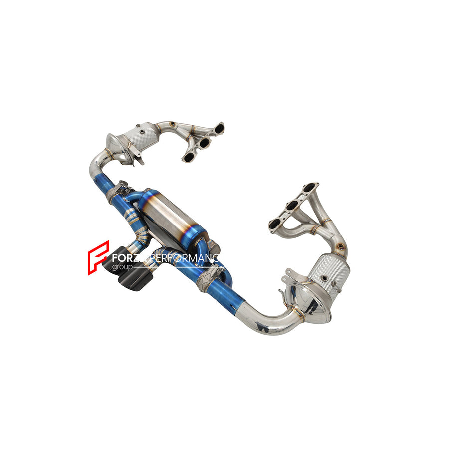 Buy Now VALVED EXHAUST CATBACK TITANIUM MUFFLER WITH MANIFOLD for Porsche 911 GT3 992 4.0T and upgrade car parts from SIR Tuning at the Best Price. Headlights, Tail lights, Bodykits, Navigations, Exhaust system and more - Fast & Free Shipping within Europe, US & Worldwide.