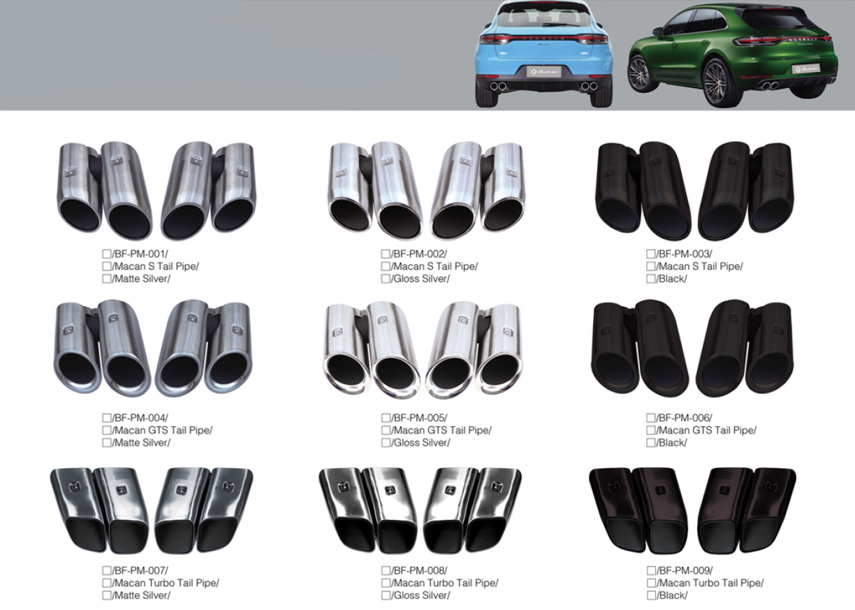 Tail Pipes for Porsche Macan 95B.2 2019-2023