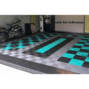 Ramp Edge for Garage Interlocking Floor Tiles Warehouse Modular Flooring Light Grey – product image 3