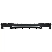 Rear Bumper Air Diffuser with Exhaust Muffler Tips suitable for Mercedes GLS Class X166 SUV Facelift (09.2015-2019) GLS63 Des