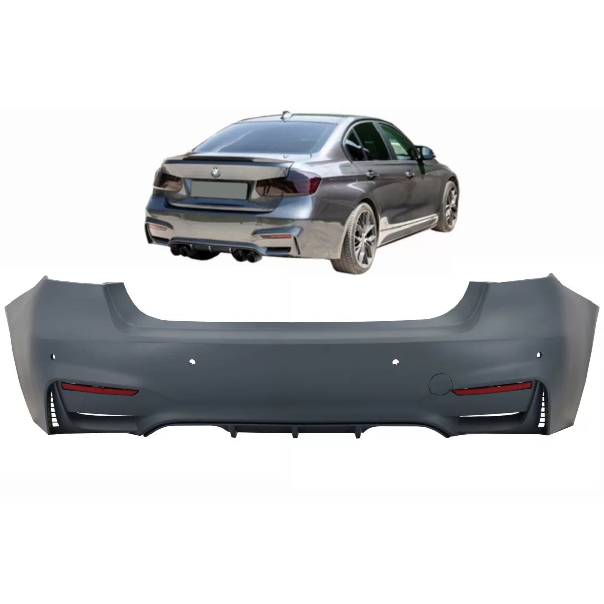 Rear Bumper suitable for BMW 3 Series F30 (2011-2019) M3 Sport Design – product image 1