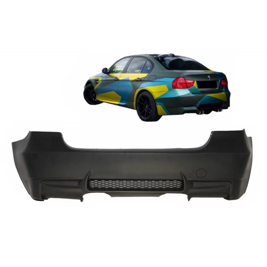 Rear Bumper suitable for BMW E90 3 Series (2004-2011) Middle Exhaust M3 Design without PDC – product image 1