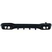 Rear Bumper Diffuser with Black Exhaust Muffler Tips suitable for Mercedes C Class W206 S206 Sport Line (2021-Up) C63 Design 