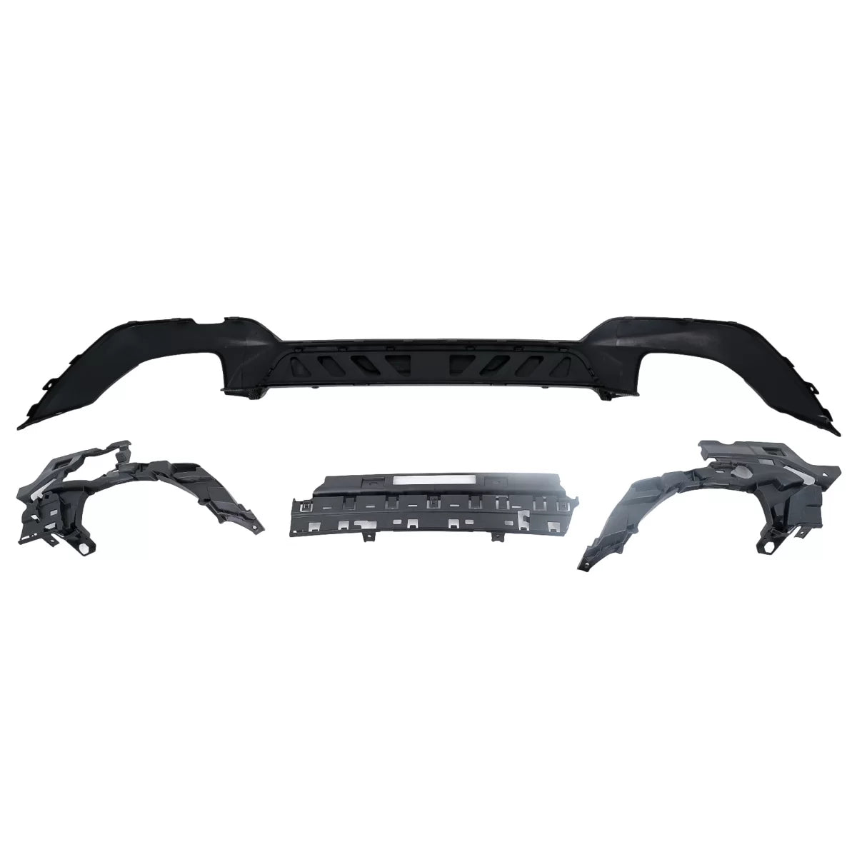 Rear Bumper Diffuser suitable for BMW 3 Series G20 G28 Sedan G21 Touring (2018-2022) Middle Insertion Carbon Look – product i
